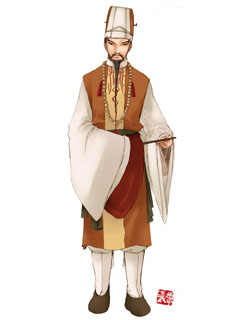 卧龙和凤雏人物肖像